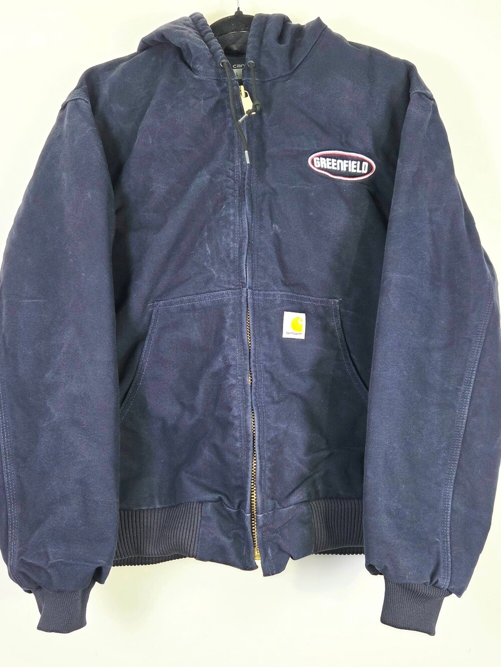 CARHARTT J140 DNY MADE IN THE USA UNION MADE CANVAS WORK JACKET.